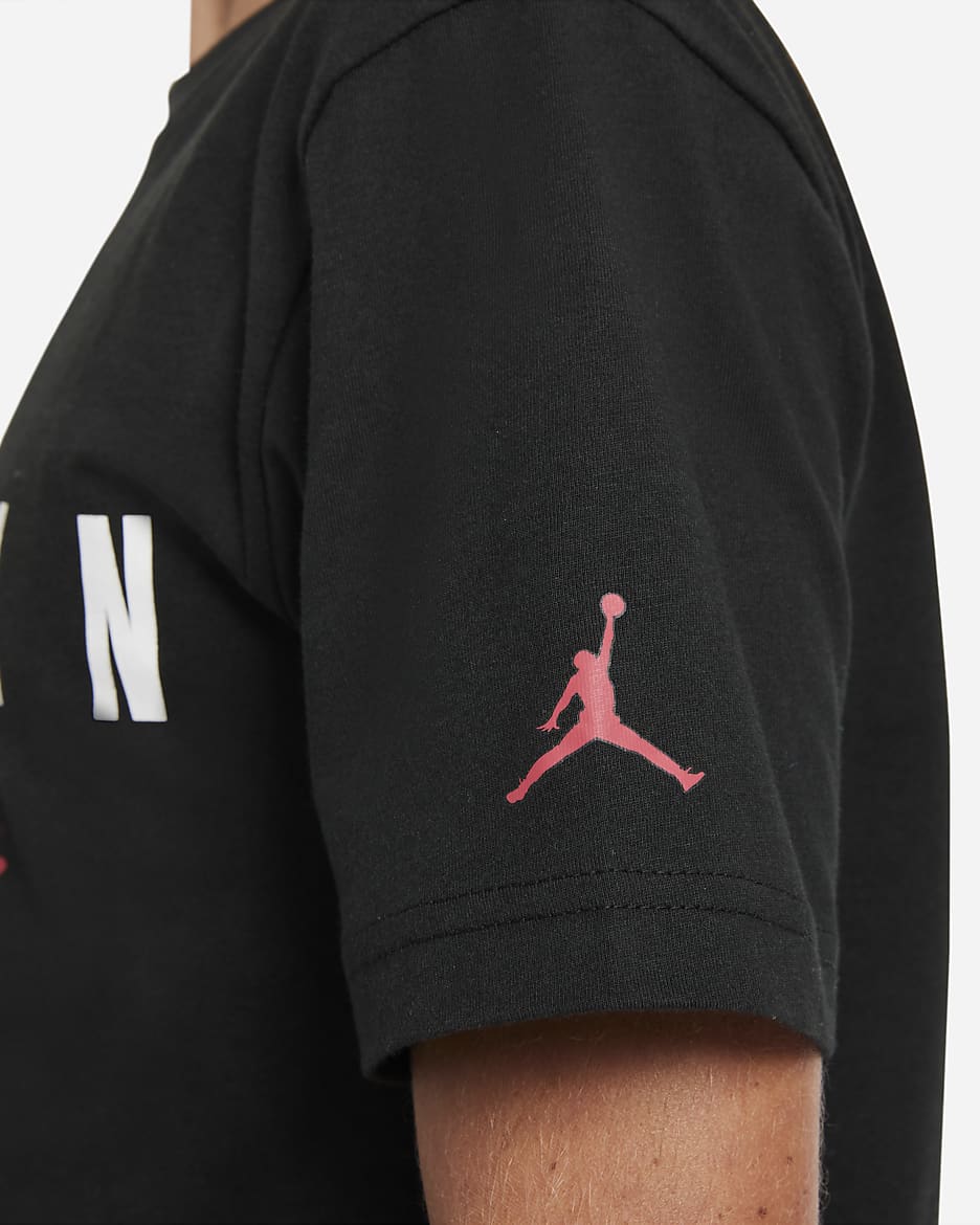 T shirt jordan nera sales